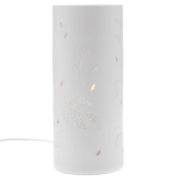 Lampe tube feuilles 28 cm
