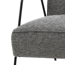 Fauteuil Huggy chiné gris