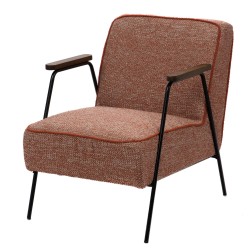 Fauteuil Huggy chiné orange