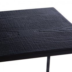 Set de 4 tables basses noires