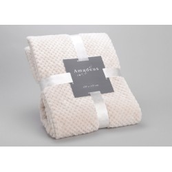 Plaid Damier crème 170x240 cm