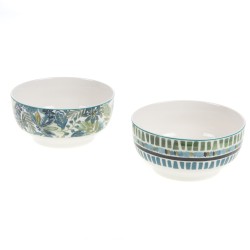 Coffret 2 bols Mayra bleu