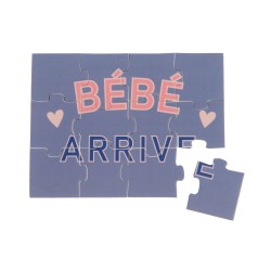 Puzzle annonce bébé