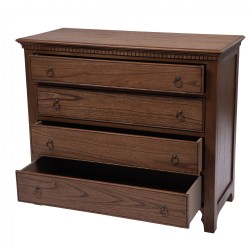Commode 4 tiroirs en bois Pétronille