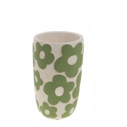 Vase ciment Marguerite 25 cm