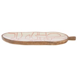 Plat feuille ambre 50 cm