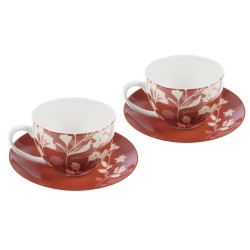 Coffret de 2 tasses et sous-tasses Isana
