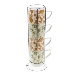 Coffret de 4 tasses déjeuner Isana