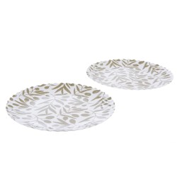 Lot de 2 assiettes mélamine Olivia 27 cm