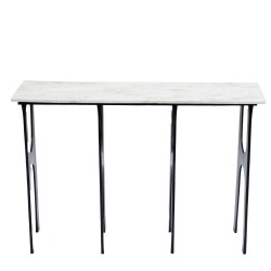 Console marbre blanc Ethnique