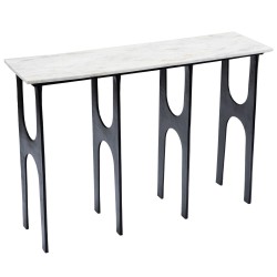 Console marbre blanc Ethnique