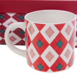 Coffret 2 mugs rouges Santa