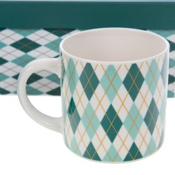 Coffret 2 mugs bleus Santa