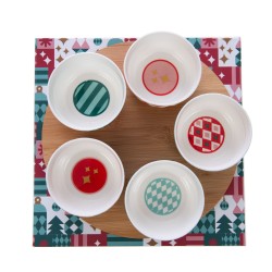 Coffret apéritif 5 bols Santa
