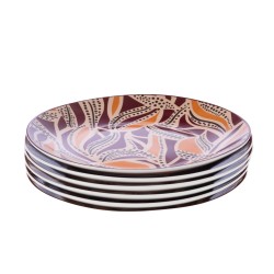 Coffret de 6 assiettes à dessert Bettina