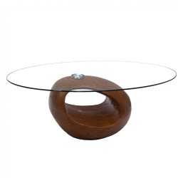 Table basse Rocher noyer