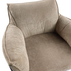 Fauteuil Rosie taupe