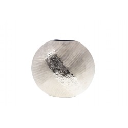 Vase Marise rond 33 cm argent