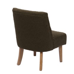 Fauteuil Dag bouclette kaki (lot de 2)