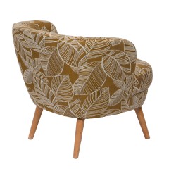 Fauteuil Dagmard feuille miel