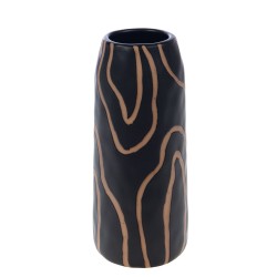 Vase Gaby noir grand modèle