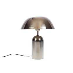 Lampe rétro argenté en métal