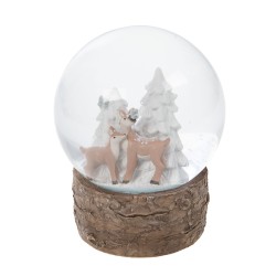 Boule à neige Biche refuge