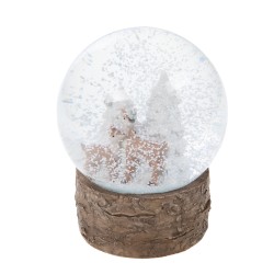 Boule à neige Biche refuge