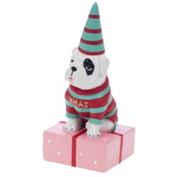 Chien Santa chapeau (lot de 2)