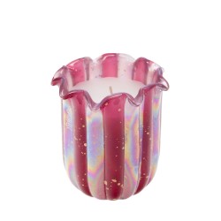 Bougie Andy rose 10 cm