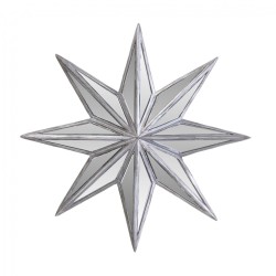 Etoile murale argent 8...