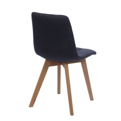 Chaise Archibald grise en tissu (lot de 2)