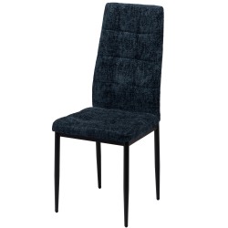 Chaise Zurick bleue en...