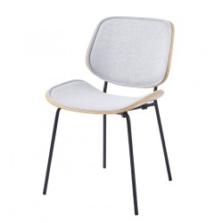 Chaise Atlanta grise en...