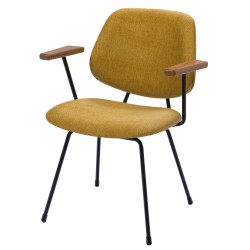 Chaise Arnold jaune en...