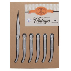 Coffret 6 couteaux de table laguiole vintage