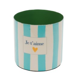 Set de 2 cache-pots Je t'aime