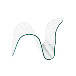 Porte-revues en verre L62 cm Vague