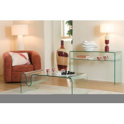Table basse Vague en verre