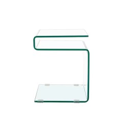 Bout de canapé S en verre