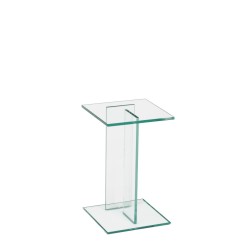 Sellette carrée en verre...