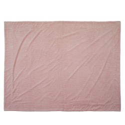 Plaid  Lou vieux rose 130 x 170 cm