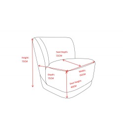 Fauteuil Berny rouge