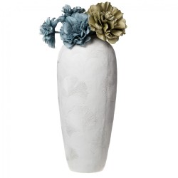 Vase Ginko blanc 74 cm