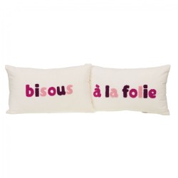 Coussin Bisous à la folie...