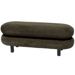 Banc en tissu kaki avec...
