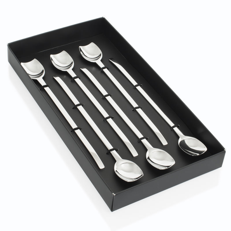 TABLE PASSION - Coffret 6 cuilleres glace longue spiga