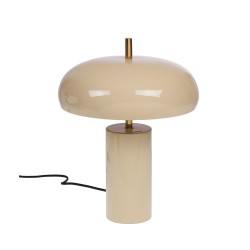 Lampe Gabin crème en métal...