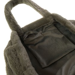 Tote bag luxe kaki