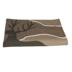 Plaid Paysage kaki 130x170 cm